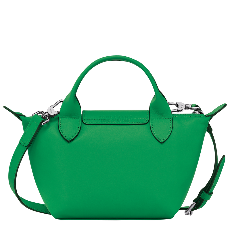 Longchamp x Robert Indiana Bolso con asa superior XS , Cuero - Verde  - Vista 4 de 5