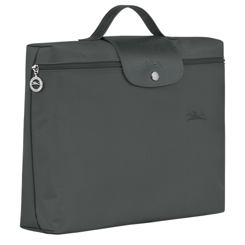 Le Pliage Green S Briefcase , Graphite - Recycled canvas - View 3 of 5