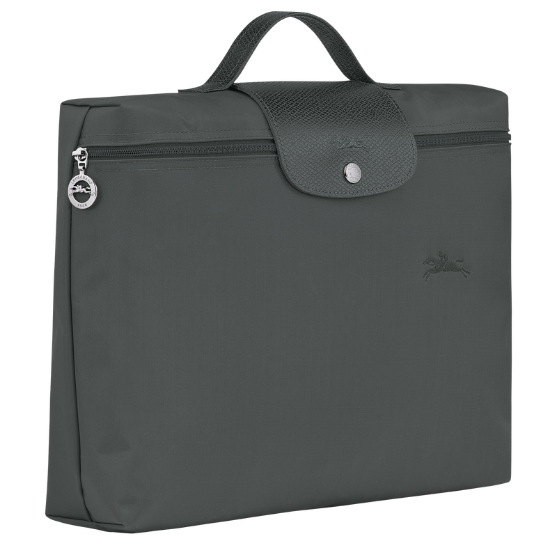 Le Pliage Green S Briefcase , Graphite - Recycled canvas  - View 3 of 5