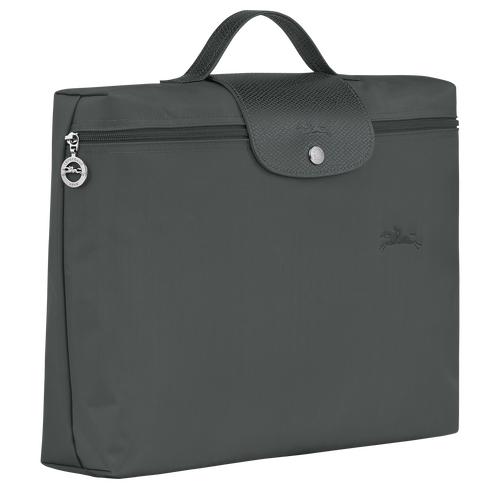 Le Pliage Green S Briefcase , Graphite - Recycled canvas - View 3 of 5