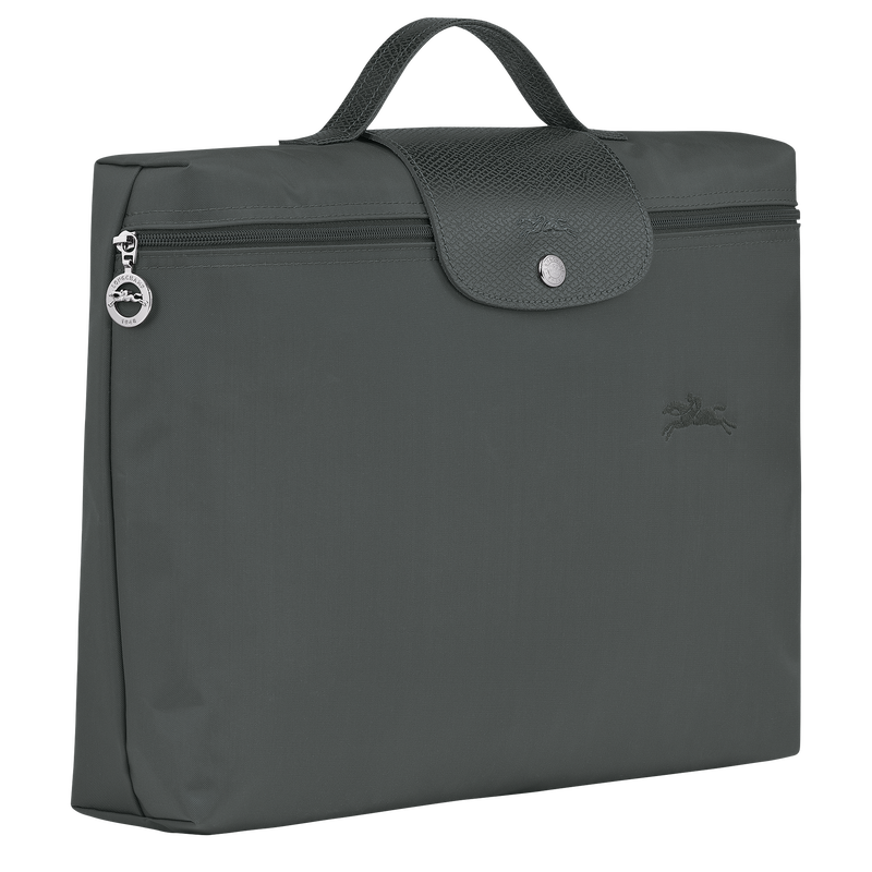 Le Pliage Green S Briefcase , Graphite - Recycled canvas  - View 3 of 5