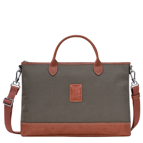 Boxford S Briefcase , Brown - Canvas - View 1 of  4