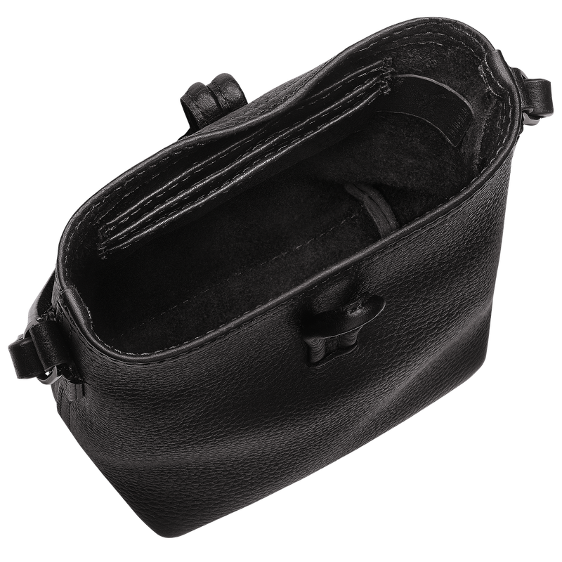 Roseau Essential XS Crossbody bag , Black - Leather  - View 5 of  6
