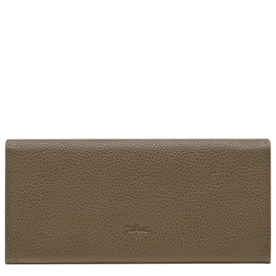 Le Foulonné Cartera continental grande , Cuero - Alcaparra