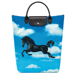 Longchamp x ToiletPaper M Tote bag , Cloud Blue - Canvas