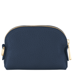 Le Foulonné Coin purse , Navy - Leather