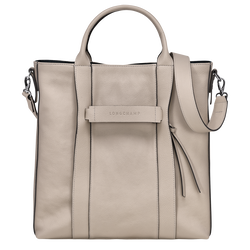 Longchamp 3D L ショッピングバッグ , クレイ - レザー