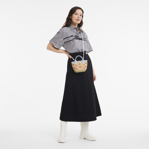 Panier XS Le Panier Pliage , Toile - Ciel - Vue 2 de 4