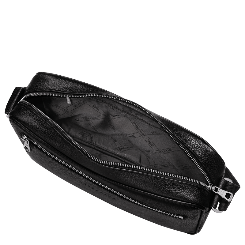 Le Foulonn M Camera bag Black Leather Longchamp SG