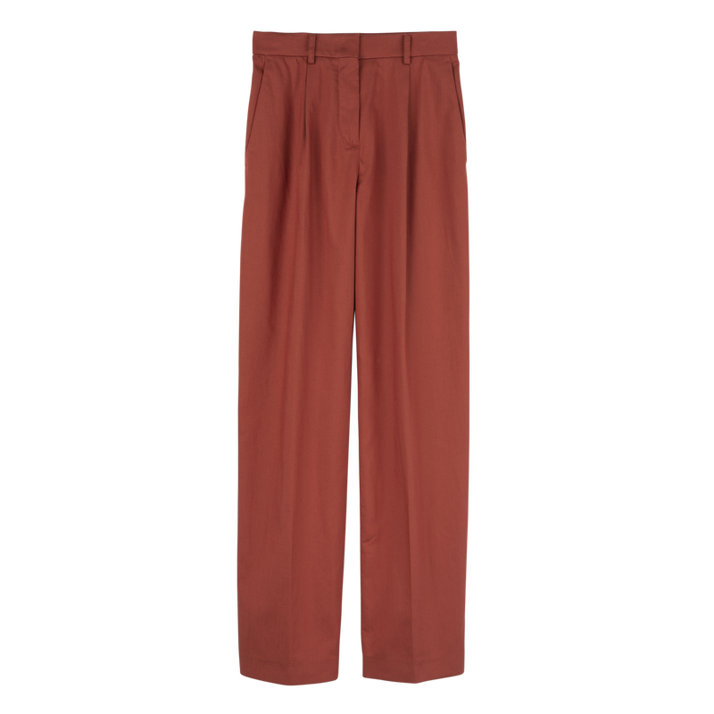 Pantalon , Gabardine - Terracotta  - Vue 1 de 1