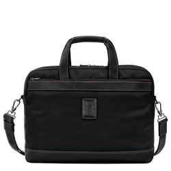 Boxford L Briefcase , Black - Canvas