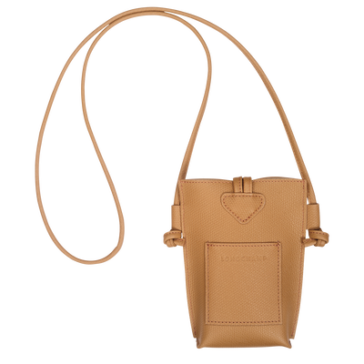 Le Roseau Funda de teléfono con cordón de piel, Nuez