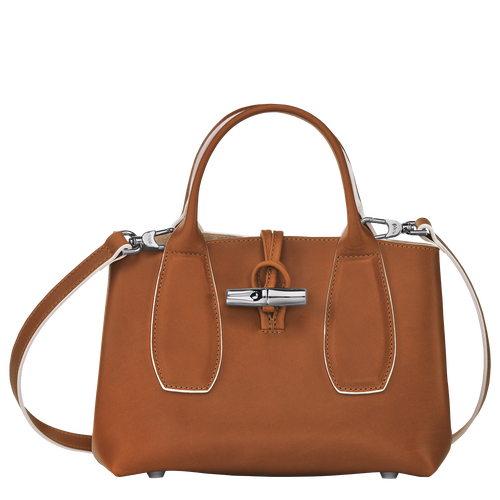 Roseau S Handbag Cognac - Leather (10095HQS504)