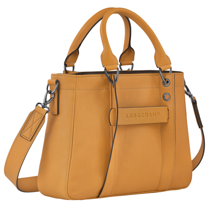 Longchamp 3D Handtasche S, Gelbbraun