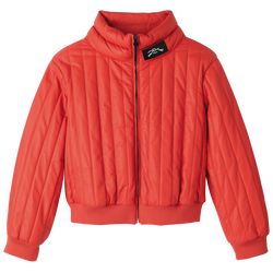 Jacket , Orange - Leather