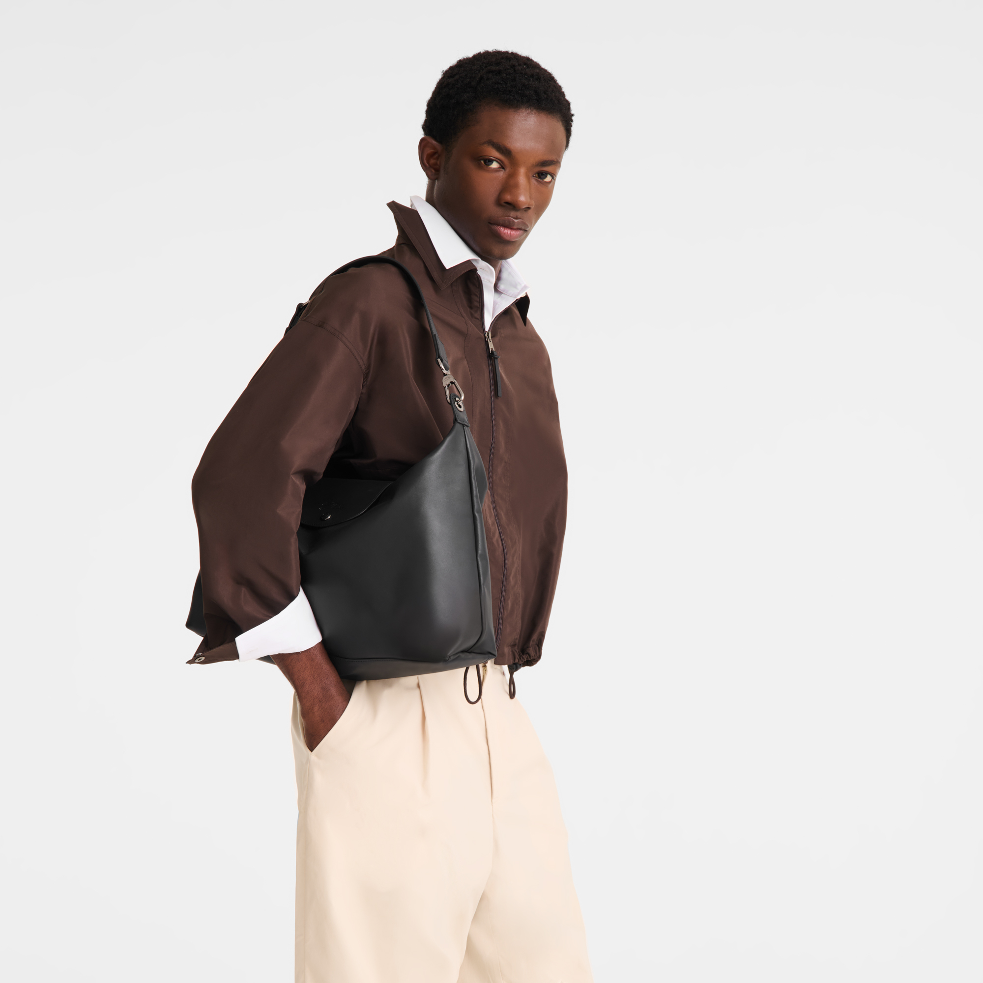 Le Pliage Xtra Mala hobo XL, Preto