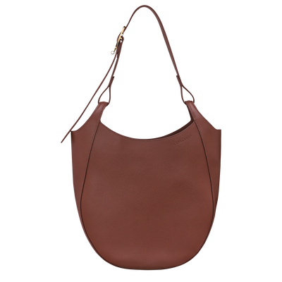 Le Foulonné L Hobo bag , Coffee - Leather