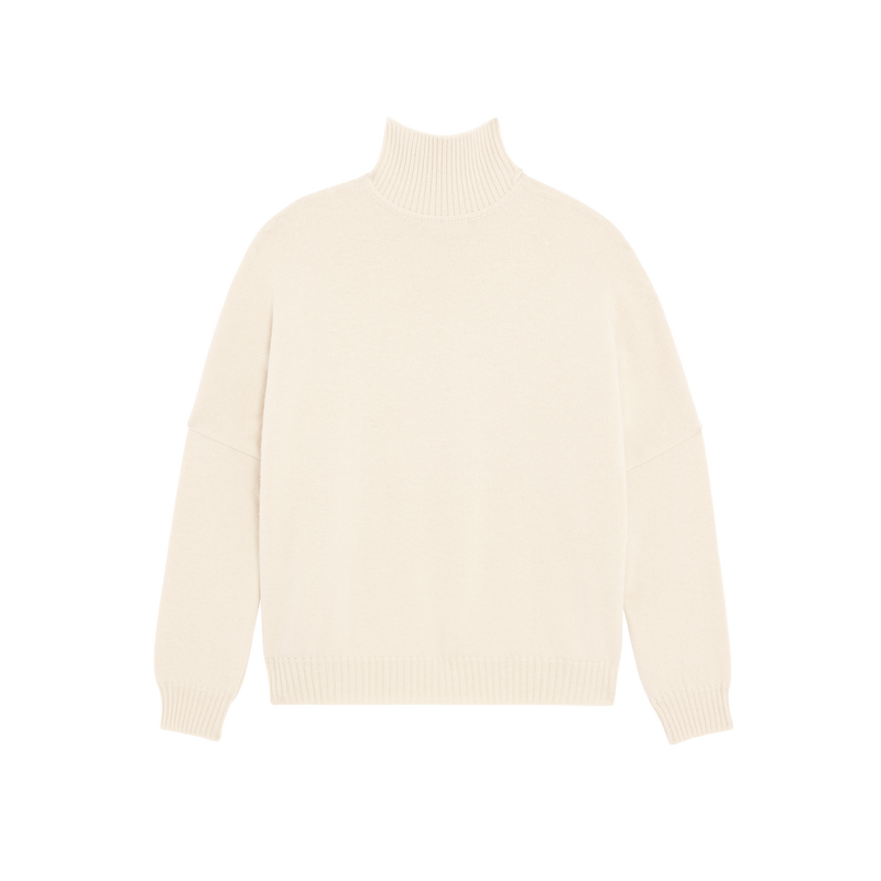 Maglia a collo alto , Maglia - Avorio  - View 1 of  5