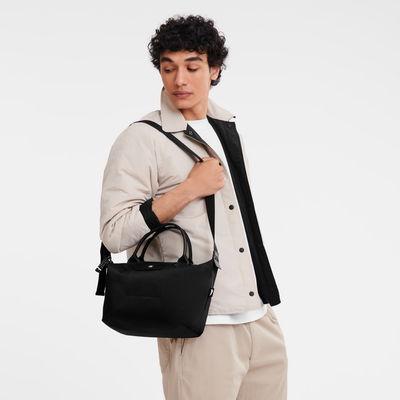 Le Pliage Energy Borsa con manico S,  Nero