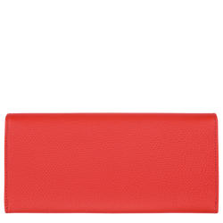 Le Roseau Long continental wallet , Vermilion - Leather