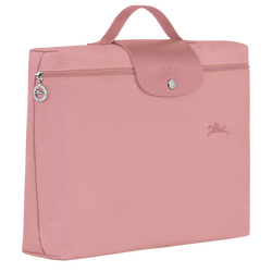 Le Pliage Green S Briefcase , Petal Pink - Recycled canvas
