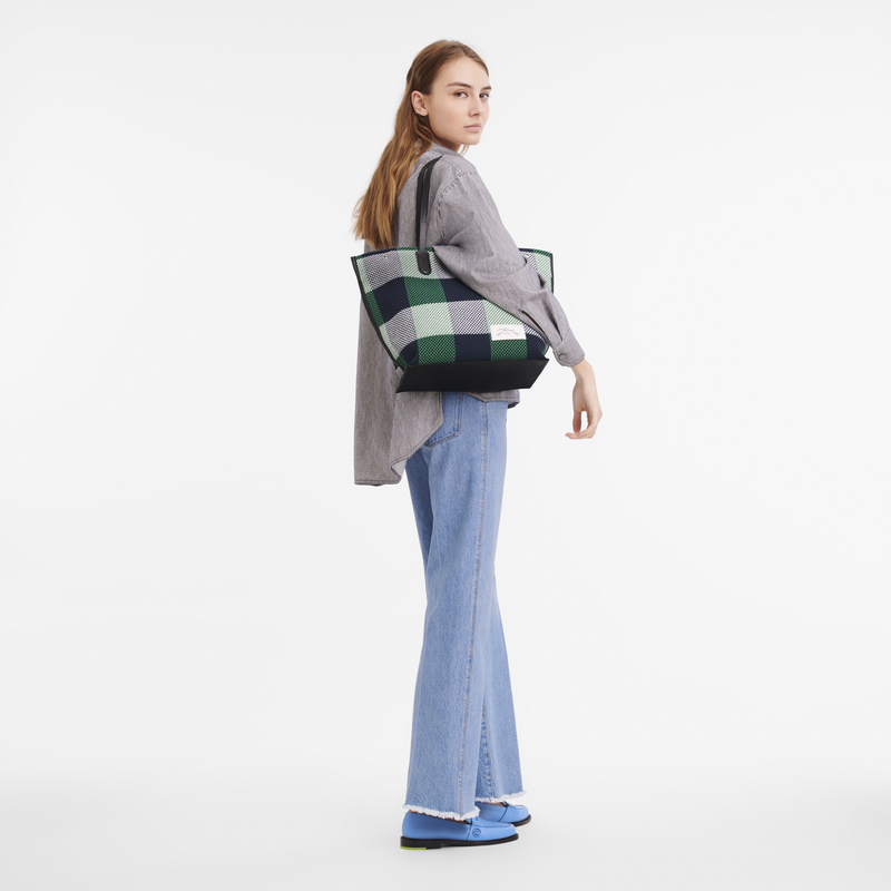 Essential L Tote bag , Navy/Lawn - Canvas  - View 5 of  5