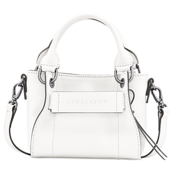 Longchamp 3D XS Handbag , White - Leather