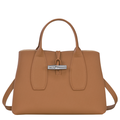 Roseau M Handbag Natural Leather Longchamp US