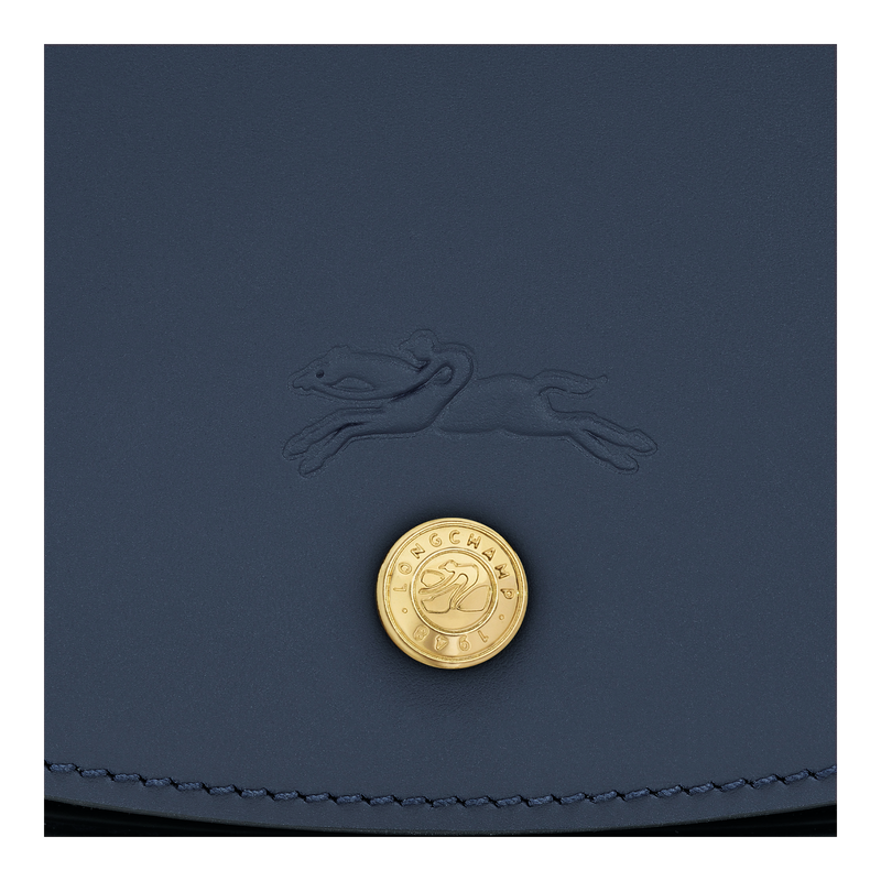 &Eacute;pure M Crossbody bag , Navy - Leather  - View 6 of  6