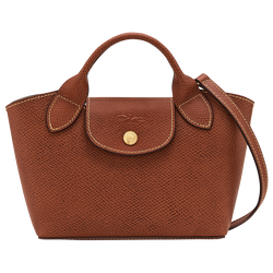 Épure Tote bag , Brown - Leather