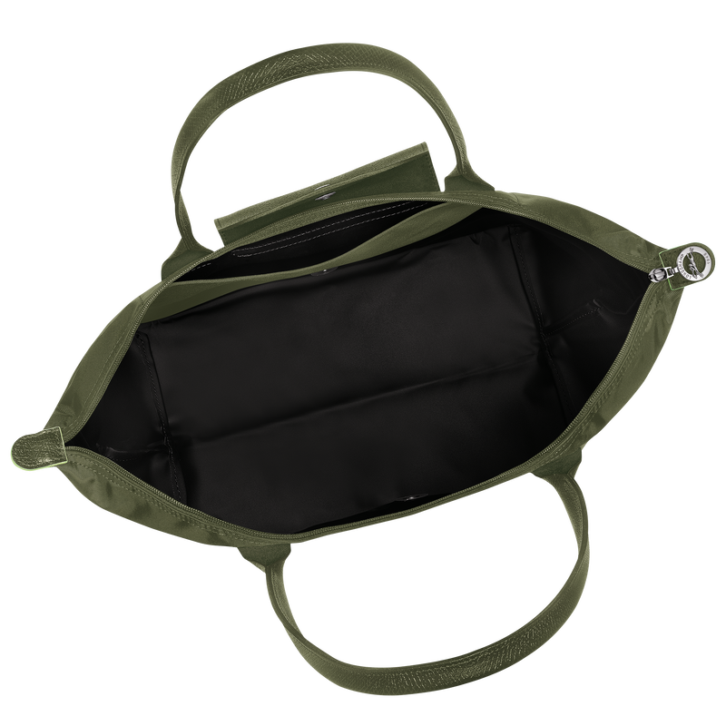 Le Pliage Green L Tote bag , Forest - Recycled canvas  - View 4 of 5
