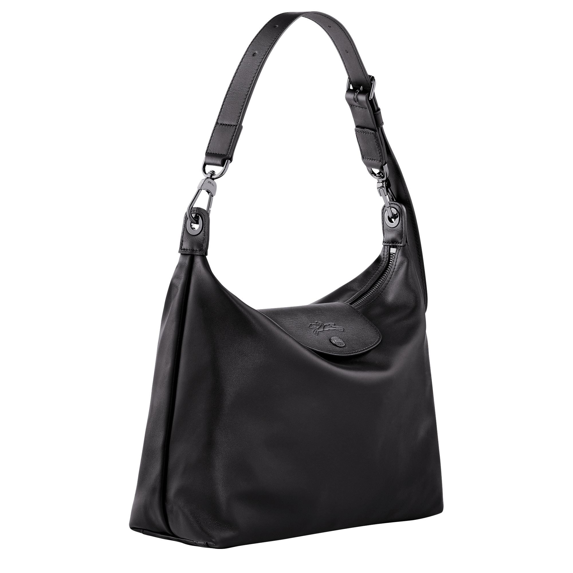 Le Pliage Xtra Schultertasche M, Schwarz