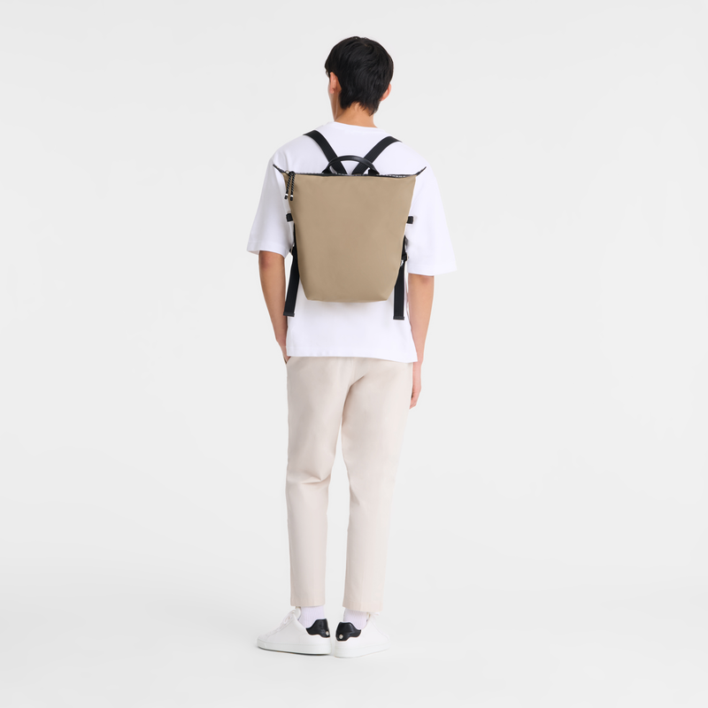 Mochila L Le Pliage Energy , Lona - Argila  - Vista 2 de  5