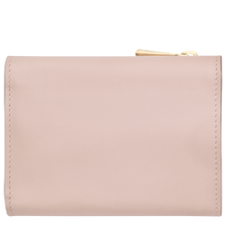 Épure Compact wallet , Petal Pink - Leather