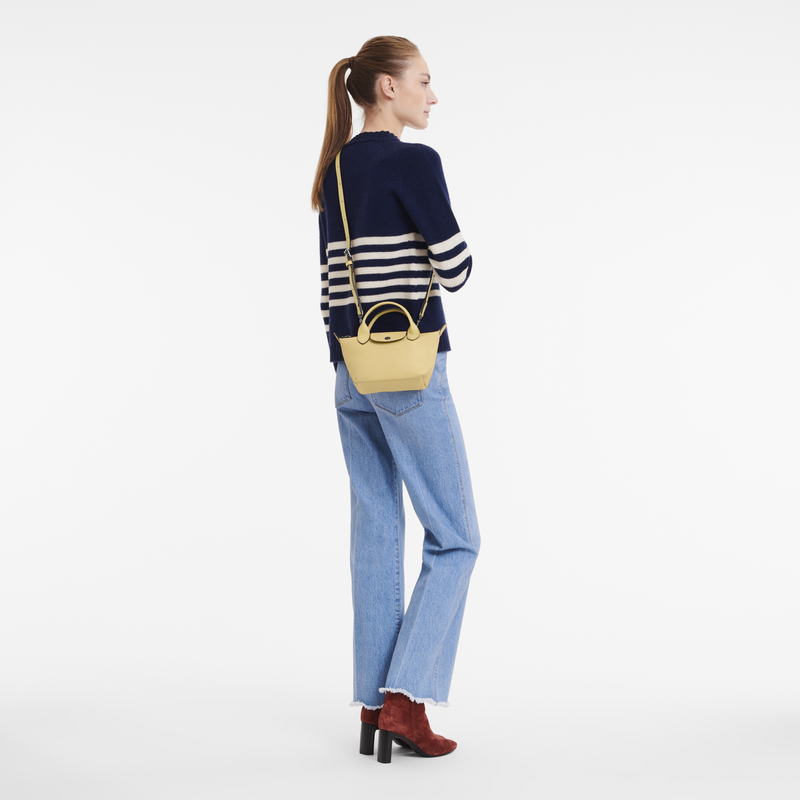 Le Pliage Xtra L Handbag Wheat - Leather (10201987A81)