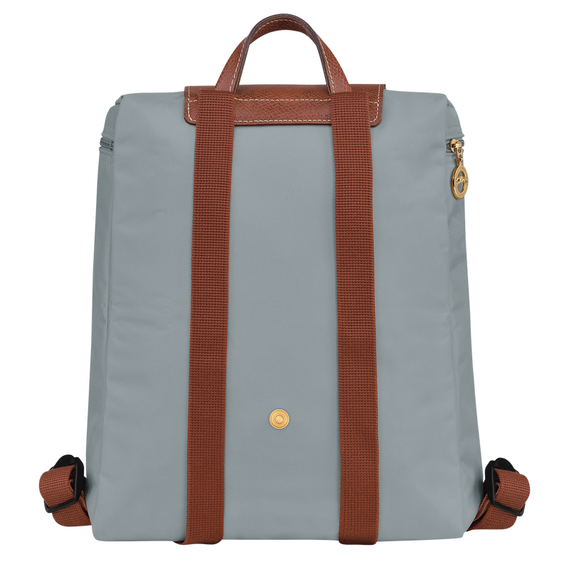 Rucksack M Le Pliage Original , Recyceltes Canvas - Stahl  - Ansicht 4 von 7