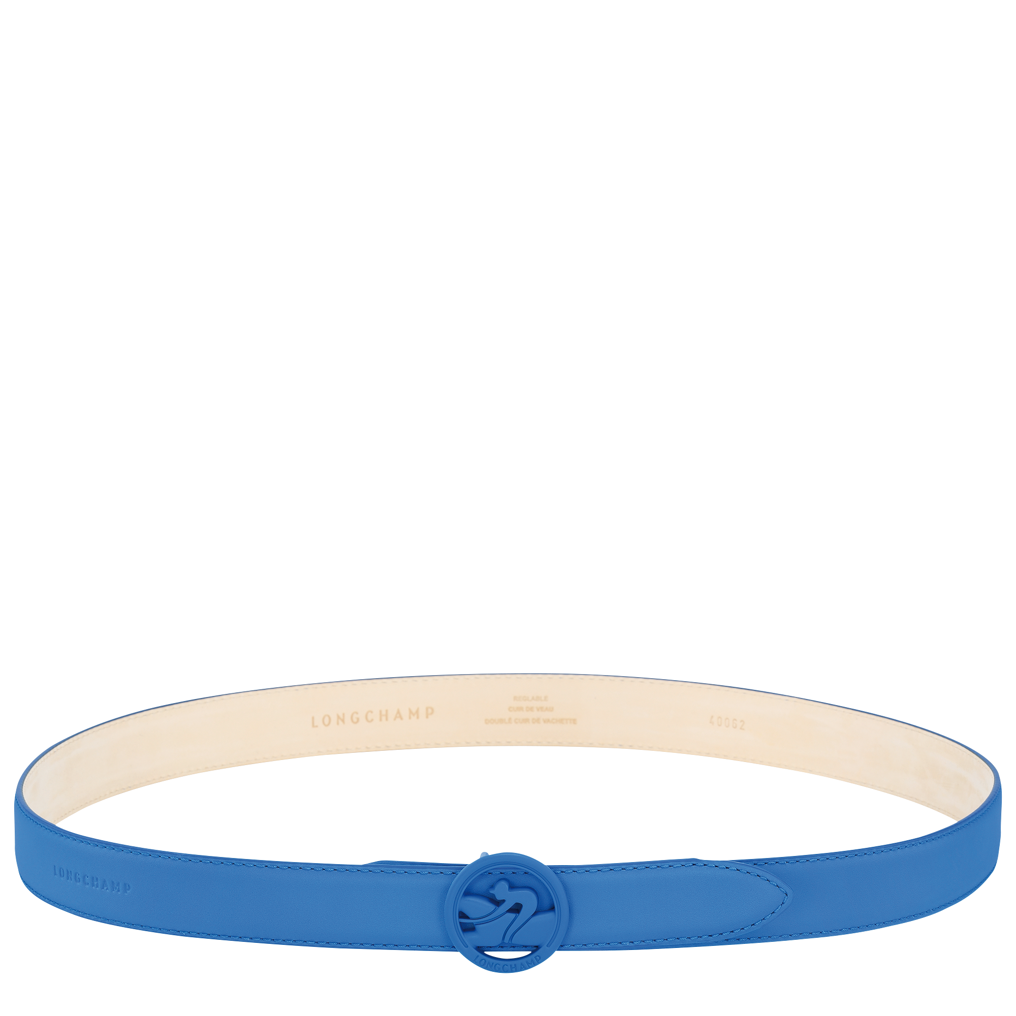 Box Trot Ladies belt Cobalt Leather 40062HBW487 Longchamp CA