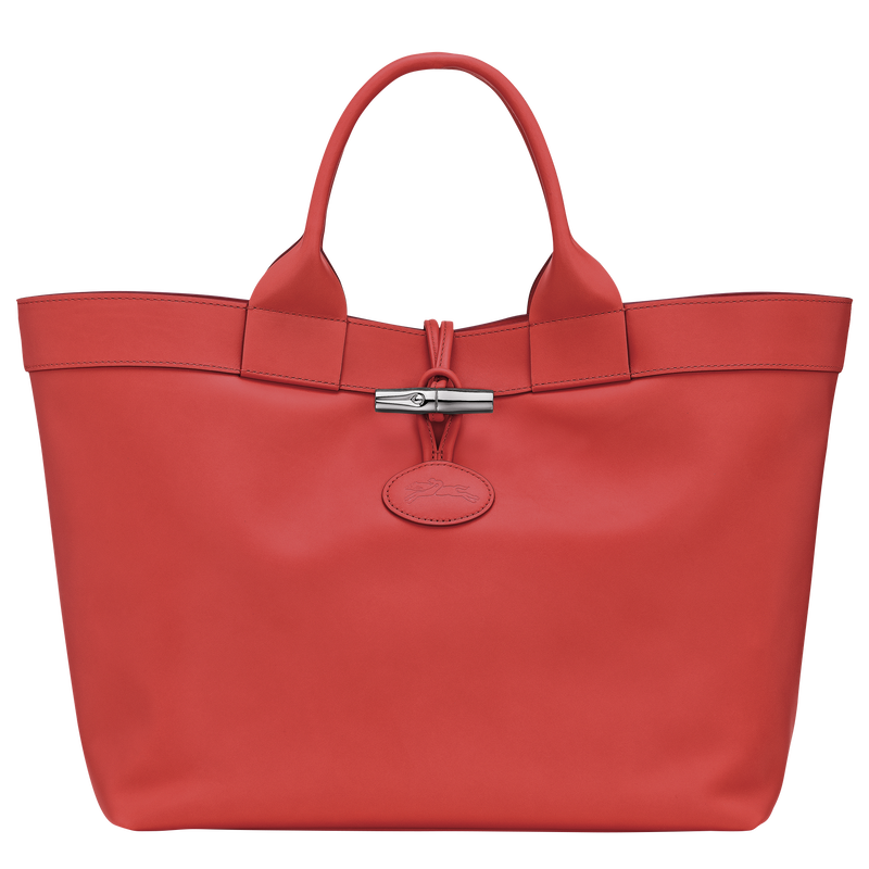 Shopper L Le Roseau , Leder - Rot  - Ansicht 1 von 5