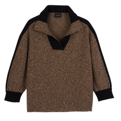 Sweater , Chocolate - Knit
