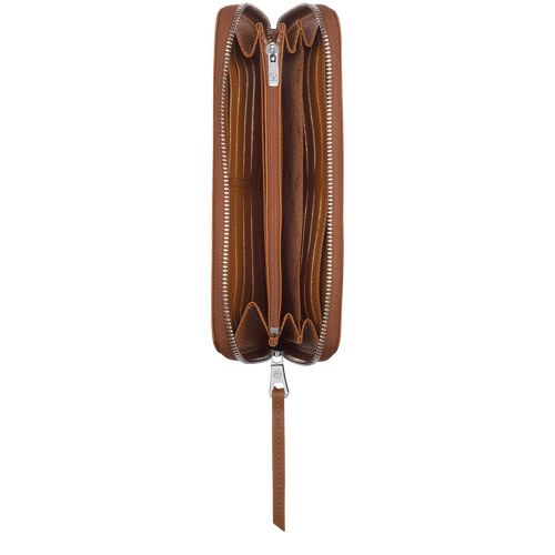 Long wallet with zip around Le Foulonné Caramel (L3504021F72) | Longchamp US Long wallet with zip around Le Foulonné Caramel (L3504021F72) | Longchamp US