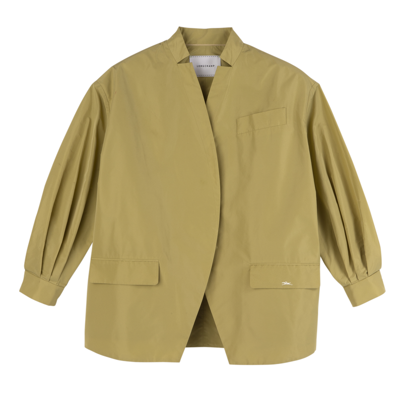 Giacca kimono , Taffet&agrave; tecnico - Pistacchio  - View 1 of  5