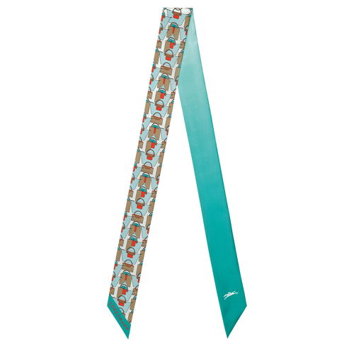 Le Pliage 日本摺紙藝術 絲質緞帶 , 綠松石色 - 真絲 - 查看 1 4