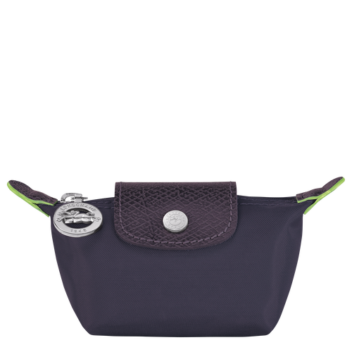 Le Pliage Green Coin purse , Bilberry - Recycled canvas - View 1 of 3