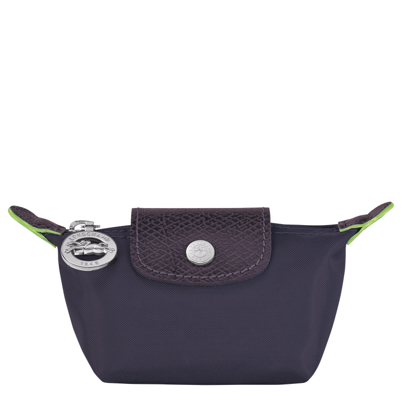 Le Pliage Green Coin purse , Bilberry - Recycled canvas  - View 1 of  3