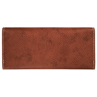 Langes klapbares Portmonaie &Eacute;pure , Leder - Braun