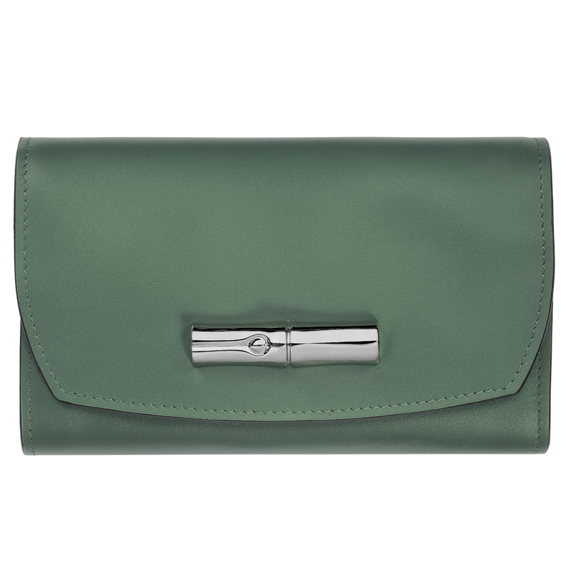 Le Roseau Wallet , Sage - Leather  - View 1 of 2