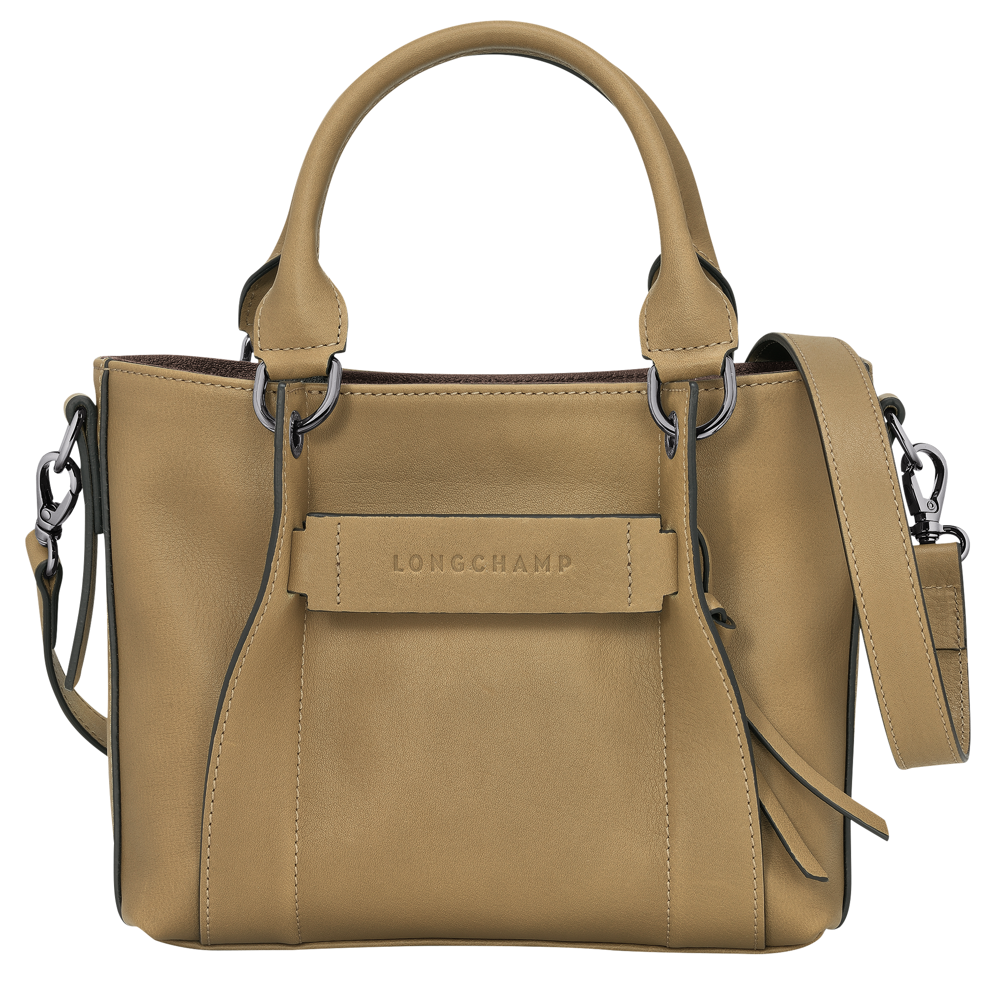 Longchamp 3D Handtasche S, Tabak
