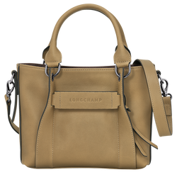 Longchamp 3D 手提包 S , 煙草色 - 皮革