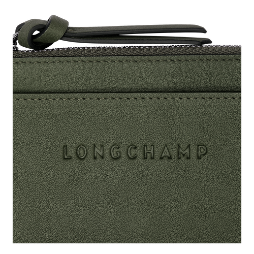 Longchamp 3D Card holder , Khaki - Leather - View 4 of 4