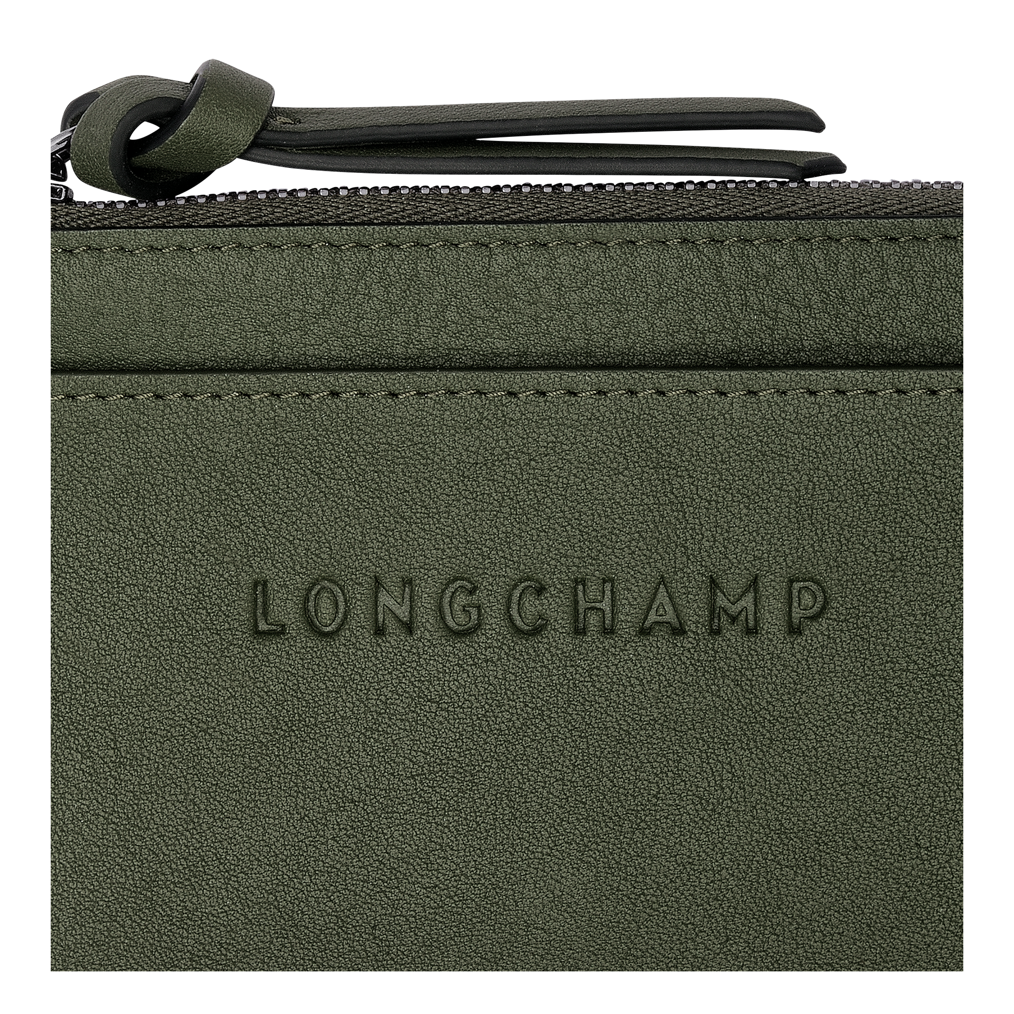 Longchamp 3D Card holder, Khaki